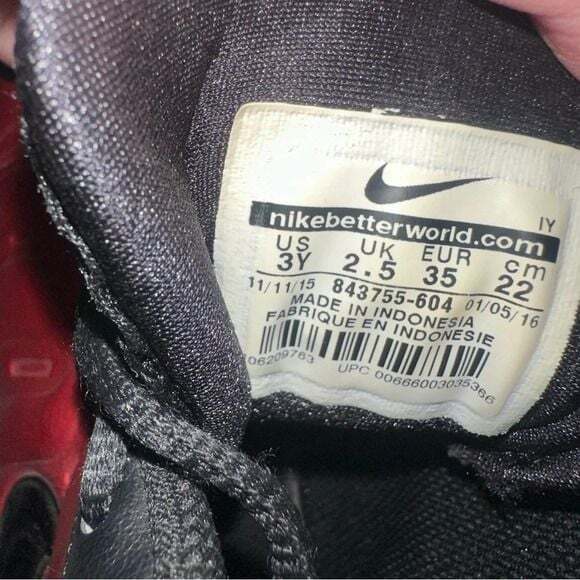 Nike Air Foamposite Pro University Red Youth Size 3Y - Picture 8 of 8